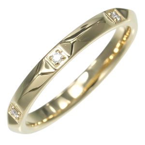 蒂芙尼 (Tiffany & Co.) True 戒指，14 号，18K 黄金镶钻，约 3.37 克，女士款 [二手]