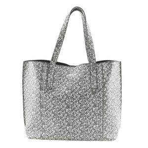 TOD'S纸袋手提包 PVC x 皮革 黑色/白色 单肩包/手提包，A4 尺寸，开口式，男女通用 [二手]