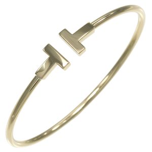 蒂芙尼 T 字形手镯，内周长约 16 厘米，18K 黄金，约 9.15 克，T 字形，女士款 [二手]