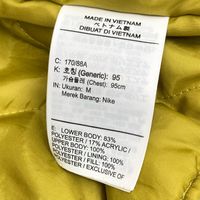Nike Black x Yellow Synthetic Winterfill Boa Vest, Size M [Used]