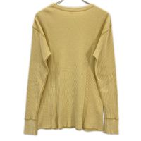 Freewheelers Yellow x Green Cotton BORN to KILL Print Long Sleeve Thermal Cutsew [Used]