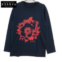 Site Black x Red Cotton Front Print Long Sleeve Cutsew 3 [Used]