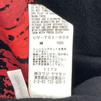 Site Black x Red Cotton Front Print Long Sleeve Cutsew 3 [Used]