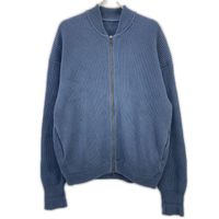 Crepuscule 1903-011 Blue Rib Stitch Zip Cardigan Size 2 [Used]