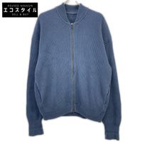 Crepuscule 1903-011 Blue Rib Stitch Zip Cardigan Size 2 [Used]