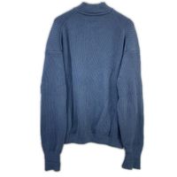Crepuscule 1903-011 Blue Rib Stitch Zip Cardigan Size 2 [Used]