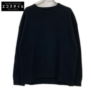 Crepuscule 1703-025 Black Rib Stitch Long Sleeve Knit 2 [Used]