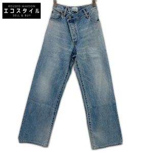 112512407301-01 Light Blue Cotton Pocket Stamp Button-Fly Denim Pants 23inch [Used]