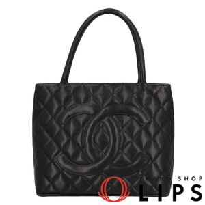 香奈兒復刻版托特包 A01804 魚子醬紋皮革女士手提包

黑色 [二手]