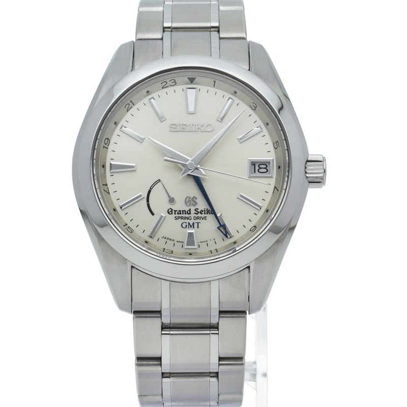 セイコー グランドセイコー GMT スプリングドライブ 41mm マスターショップ限定 Grand Seiko Spring Drive GMT Master Shop Limited SBGE005/9R66-0AC0 箱 保証書 修理書 SS メンズ時計 シルバー 仕上げ済 美品 【中古】 セイコー グランドセイコー GMT スプリングドライブ 41mm マスター