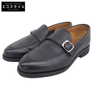 Berwick Goodyear Welted Rush Calf Monk Strap Loafers, Men's, Black, Size 7 (UK) [Used]