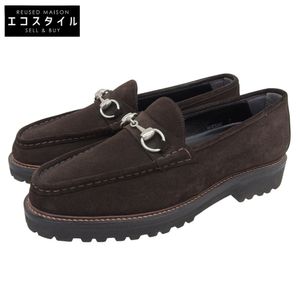 Double H Bit Loafers, Men's Suede Braun 7 (WH0504S) - Excellent Condition [Used]