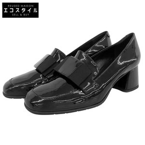 Luca Grossi RIBON Pumps, Women's Shoes, Patent Leather, Black, Size 38 (CH840) [Used]