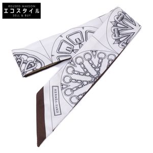 Hermes [Like New] 25SS Kaleidoscope Effect Silk Twilly [Pre-owned]