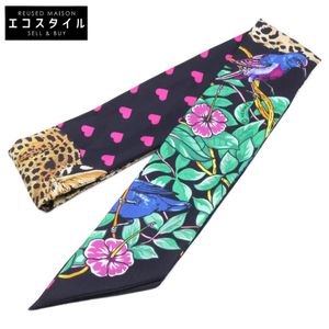 Hermes JUNGLE LOVE Silk Twilly [Used]