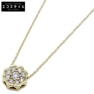 Jason Dow, excellent condition, 750YG Lotus Lavalier, 0.26ct diamond. [Pre-owned]