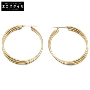 Jewelry Maki K18 Triple Hoop Earrings (Pair) [Used]