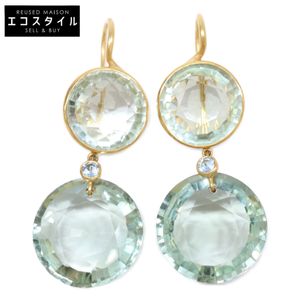 Marie-Hélène de Taillac Incandescent Green Quartz x Aquamarine Hook Necklace (Used) - Excellent Condition