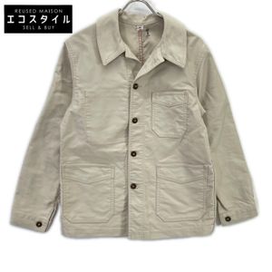 Le Travailleurs Galice 象牙色燈芯絨工作夾克，石洗色，1 碼 [二手]