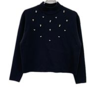 ANAYI 2026 年，黑色，刺繡套頭針織衫，38 碼 [二手]