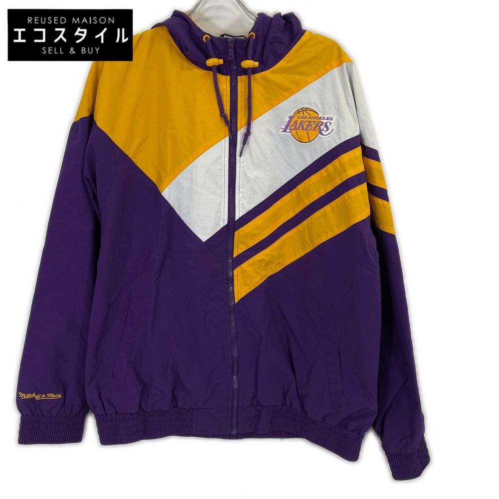 Mitchell & Ness NBA 洛杉磯湖人隊尼龍夾克，L 碼 [二手]