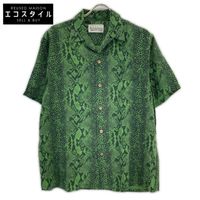 Wacko Maria 蟒蛇印花短袖夏威夷襯衫，M 碼 [二手]