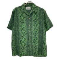 Wacko Maria 蟒蛇印花短袖夏威夷襯衫，M 碼 [二手]