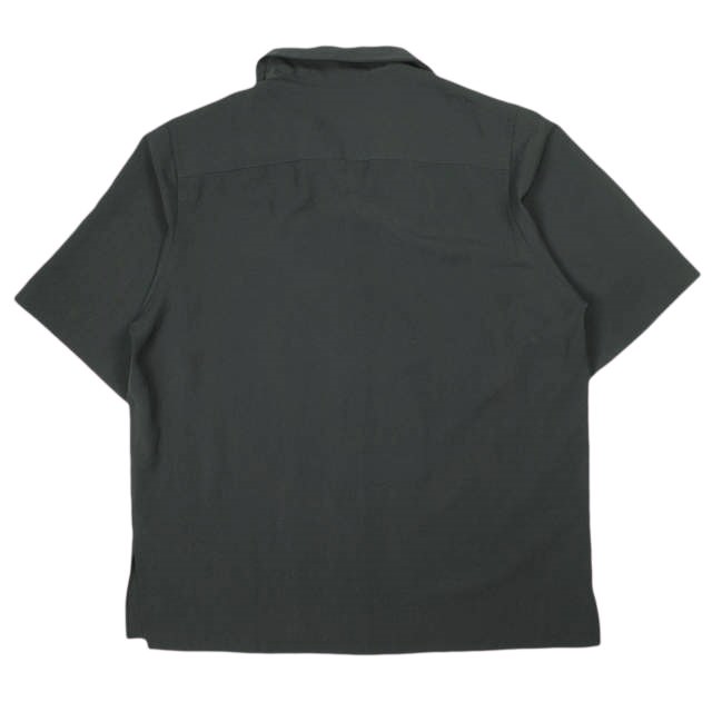 Graphpaper グラフペーパー 21SS 日本製 Matte Satin Open Collar Shirt マットサテン オープンカラーシャツ GL211-50091 00 BLACK 半袖 開襟 トップス【中古】【Graphpaper】 Graphpaper グラフペーパー 21SS 日本製 Matte Satin Open Collar