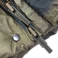 全新未使用商品 ▼ FENG CHEN WANG 24AW FUF18JK16 FCW 棕色印花羽絨外套 雙拉鍊羽絨外套 卡其色 S 男款