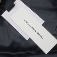 全新未使用商品 ▼ FENG CHEN WANG 24AW FUF18JK16 FCW 棕色印花羽絨外套 雙拉鍊羽絨外套 卡其色 S 男款