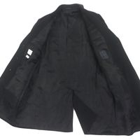 成色極佳 ▼ ARMANI COLLEZIONI T LINE 羊毛羊絨防水單件切斯特菲爾德大衣 黑色 52碼 正品男士