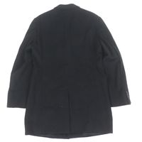 成色極佳 ▼ ARMANI COLLEZIONI T LINE 羊毛羊絨防水單件切斯特菲爾德大衣 黑色 52碼 正品男士