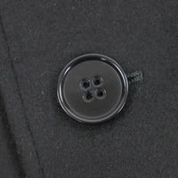 成色極佳 ▼ ARMANI COLLEZIONI T LINE 羊毛羊絨防水單件切斯特菲爾德大衣 黑色 52碼 正品男士