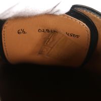 狀況極佳 ▼BERLUTI Berluti Alessandro Gale Scritto 皮革書法素麵繫帶牛津鞋，黑色，6.5 碼，附防塵袋，義大利製造，男款。