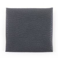 全新未使用☆愛馬仕 Bastia Verso Chevre Gris Misty Noir 零錢包，附 W 印記，含原廠盒，法國製造，女士款