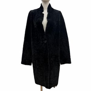 全新 ◇ KARL DONOGHUE雙面羊皮大衣，黑色，S 碼，英國製造，正品，女款，原價 340,000 日元