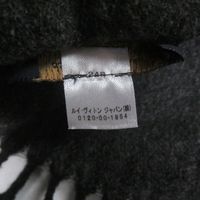 全新 □LOUIS VUITTON2021年 M75900 Monogram 漸層羊絨羊毛流蘇圍巾 灰色/黑色 義大利製 正品 男士