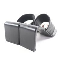 狀況極佳 ★ JIL SANDER J15WP0112顏色皮革涼鞋，黑色/ブラウン， 35 碼，帶鞋盒和防塵袋，意大利製造，女款。