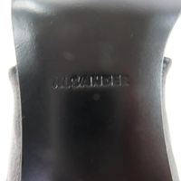 狀況極佳 ★ JIL SANDER J15WP0112顏色皮革涼鞋，黑色/ブラウン， 35 碼，帶鞋盒和防塵袋，意大利製造，女款。