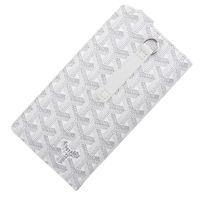 GOYARD Montmartre GM Smartphone Case/Eyewear Case MONTMAGMLTY01CL03P PVC x Leather Made in France White Montmartre GM Unisex [Used]