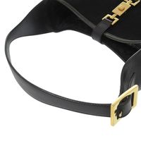 미품 구찌 재키 001 3306 원숄더백 스웨이드 레더 블랙 핸드백 블랙 0448【중고】GUCCI