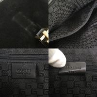 미품 구찌 재키 001 3306 원숄더백 스웨이드 레더 블랙 핸드백 블랙 0448【중고】GUCCI