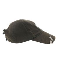 미사용 발렌시아가 데스트로이 빈티지 로고 피어스 캡 661887 코튼 블랙 모자 블랙 0453【중고】 BALENCIAGA