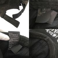 미사용 발렌시아가 데스트로이 빈티지 로고 피어스 캡 661887 코튼 블랙 모자 블랙 0453【중고】 BALENCIAGA