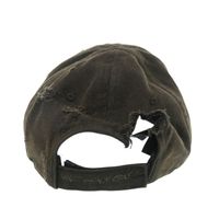 미사용 발렌시아가 데스트로이 빈티지 로고 피어스 캡 661887 코튼 블랙 모자 블랙 0453【중고】 BALENCIAGA