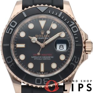 Rolex Yacht-Master 40 Watch 126655, Box, Warranty, 18K Pink Gold/Rubber Strap, Men's Watch, Black, Polished, Excellent Condition [Used]