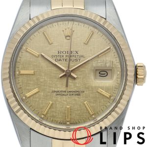 Rolex Datejust Men's Watch, Tritium Mosaic Dial, Antique Datejust Mens 16013(R), 18K Yellow Gold/Stainless Steel, Champagne Color Finished, 1988, Excellent Condition [Pre-owned]