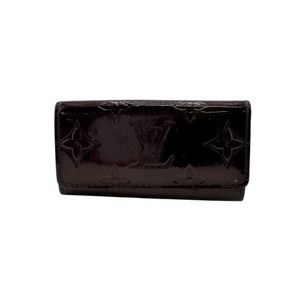 [Used] LOUIS VUITTON Louis Vuitton Multicles 4 4-ring Monogram Vernis Key Case Brand Wine RED
