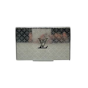 [Used] LOUIS VUITTON Louis Vuitton M65227 Porte Cartes Champs-Élysées LV Logo Monogram Flower Business Card Holder Silver