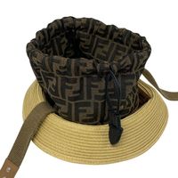 中古】FENDI フェンディ FXQ891 バケット ズッカ その他帽子 ベージュ 